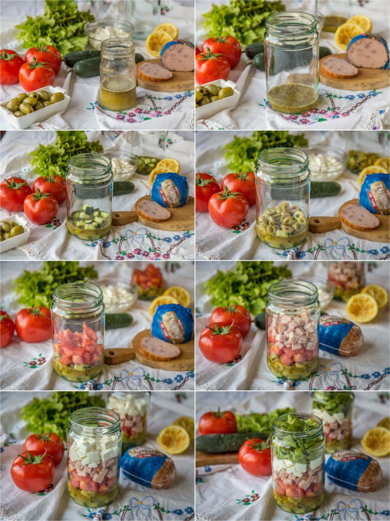 Tunino piknik salata postupak izrade i redjanja u teglu