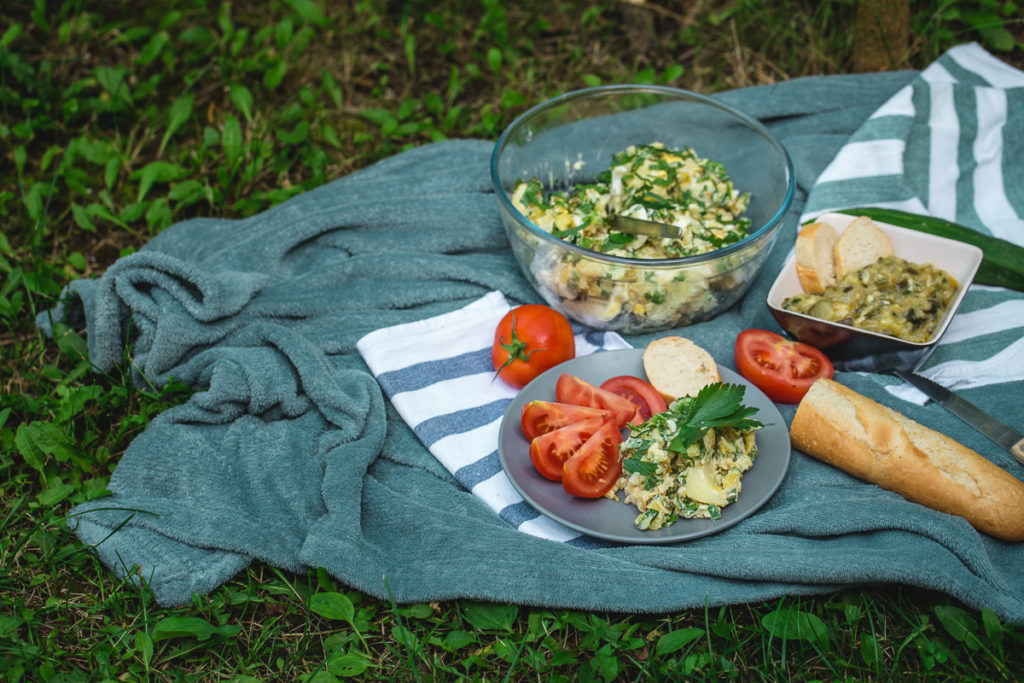 piknik sa salatama u prirodi