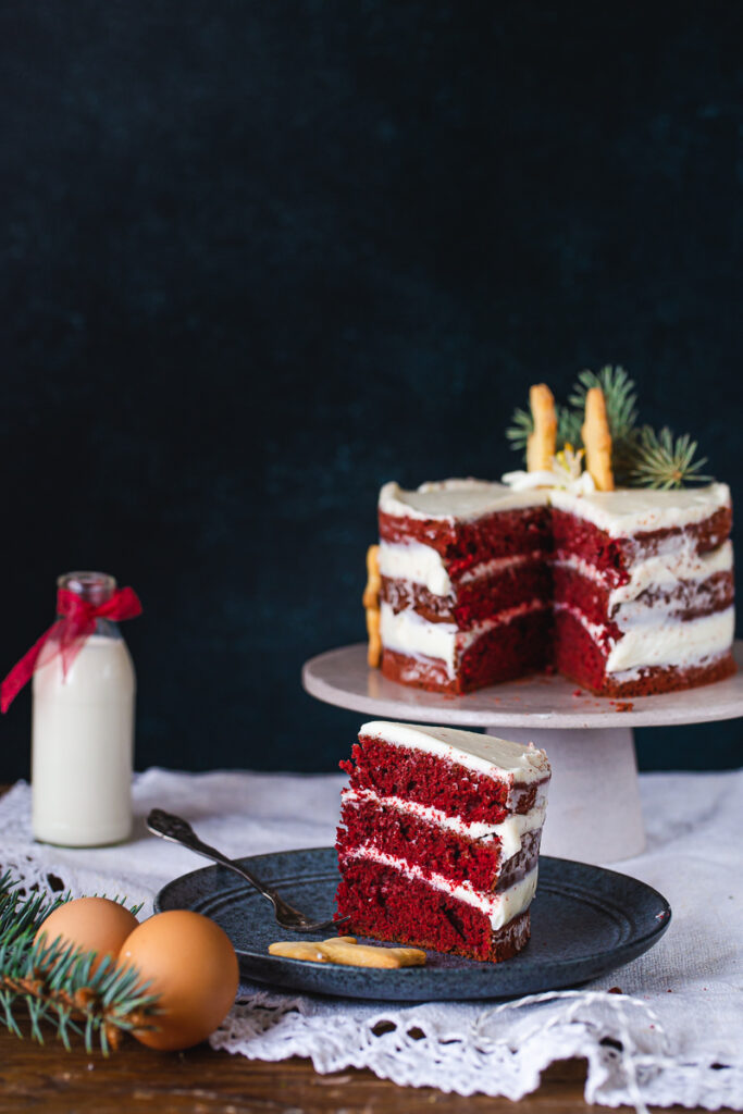Red Velvet torta parče